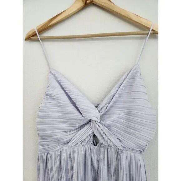 ASTR the Label Lilac Pleated Twist Front Crop Top | Size S - Picture 3 of 6